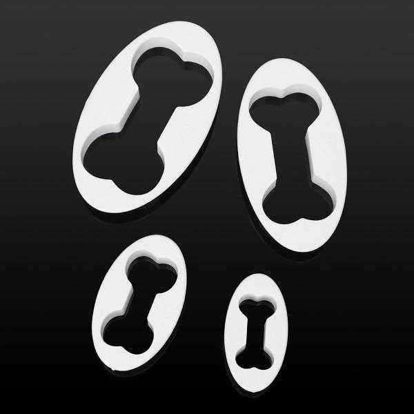 Dog Bone Cookie Cutters 4 piece set - Cookie Cutters from . at DoggyTopia