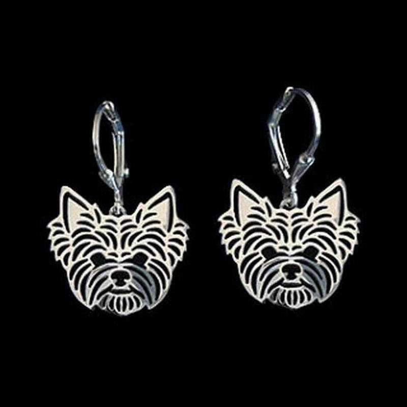 Dog Earrings - Yorkshire Terrier - Earrings from . at DoggyTopia