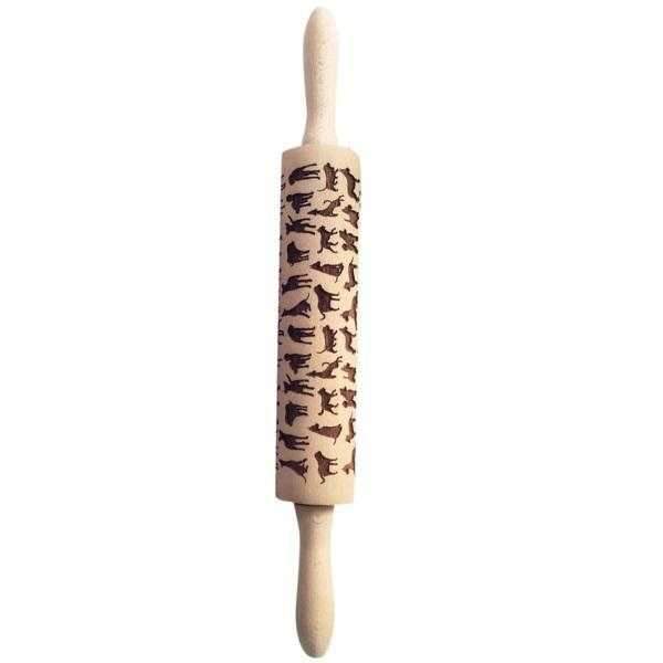 Dog Embossed Rolling Pin - Kitchen from Sale at DoggyTopia