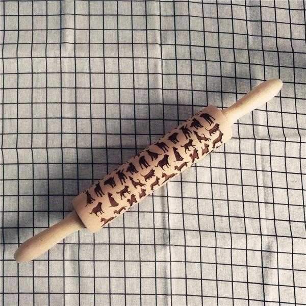 Dog Embossed Rolling Pin - Kitchen from Sale at DoggyTopia