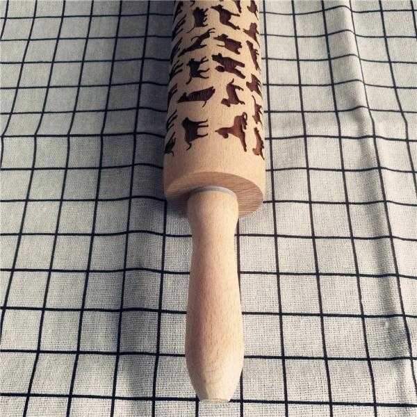 Dog Embossed Rolling Pin - Kitchen from Sale at DoggyTopia