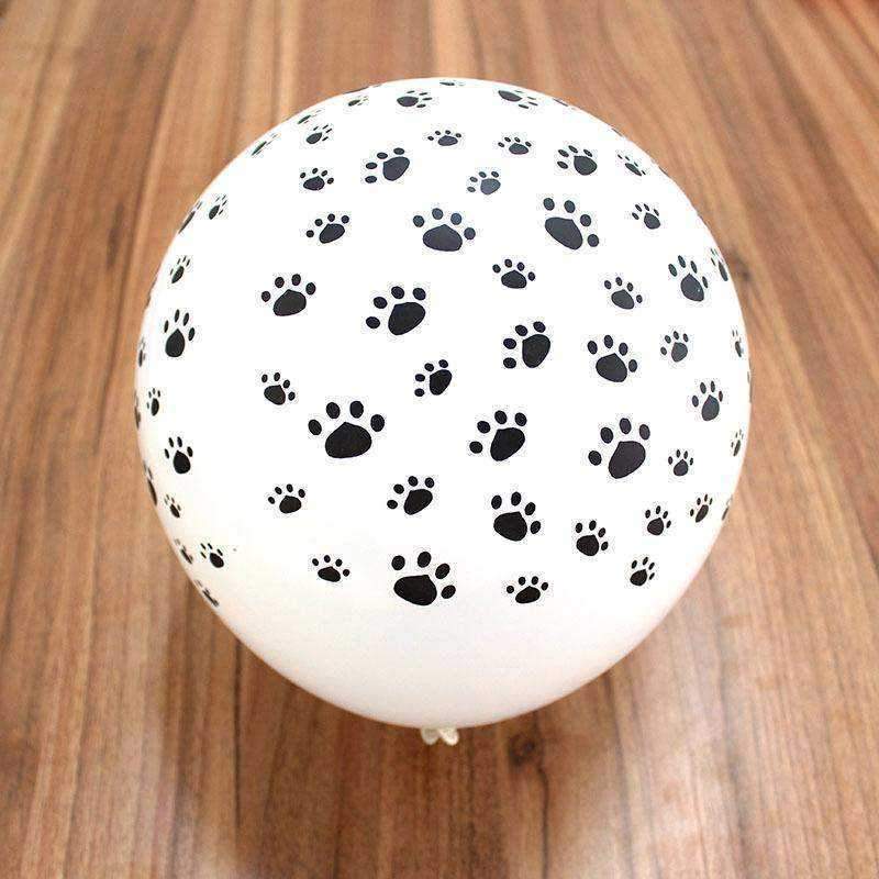 Dog Paw Prints Party Balloons - White - Party Balloons from . at DoggyTopia