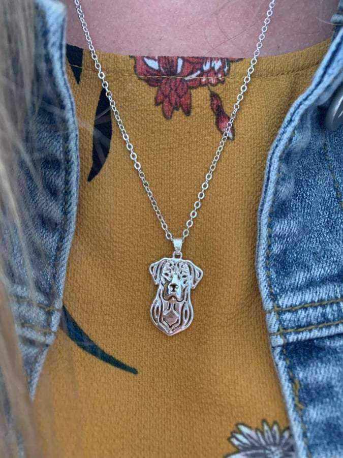 Dog Pendant Necklace - Labrador - Necklaces from . at DoggyTopia