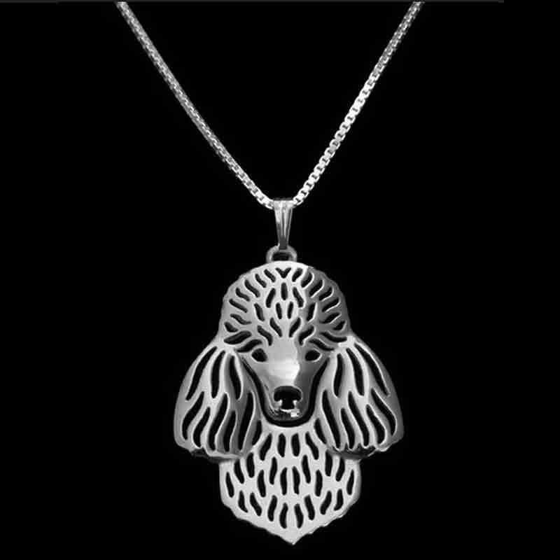Dog Pendant Necklace - Poodle - Necklaces from . at DoggyTopia