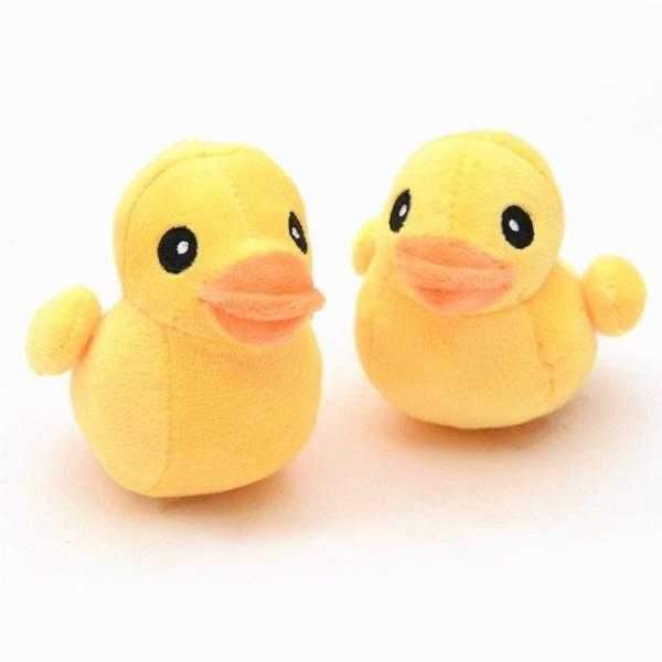 Ducky Plush Squeaker Dog Toy - Plush Toys from . at DoggyTopia