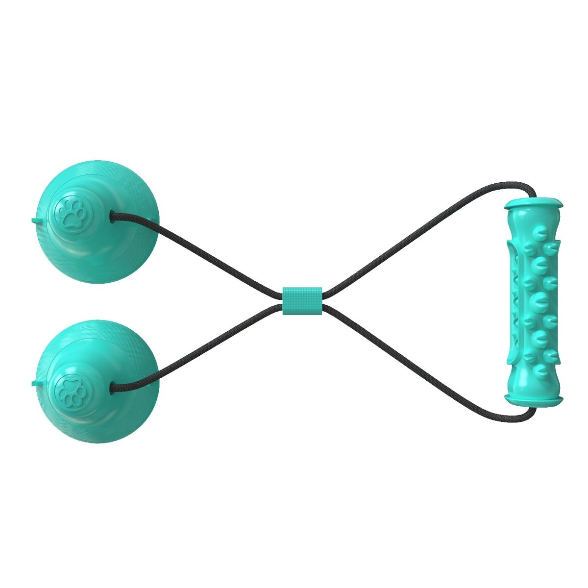 Enrichment Barrel Double Suction Tug Toy - Suction Enrichment Toys from . at DoggyTopia