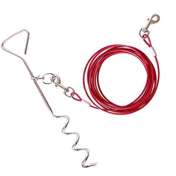 Heavy Duty Tie Out Cable 5 Meters - Tie Out Cables from . at DoggyTopia