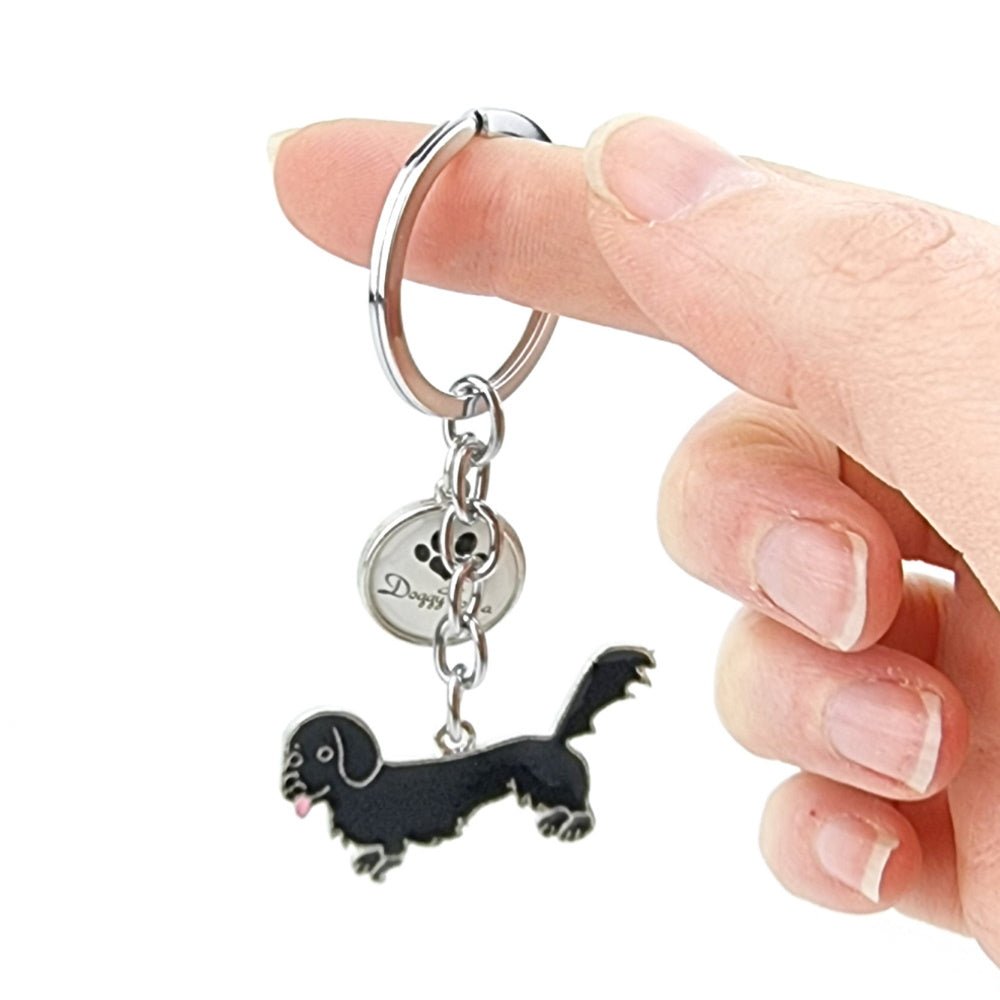 Key Ring Dachshund Long Hair - Key Rings from Sale at DoggyTopia