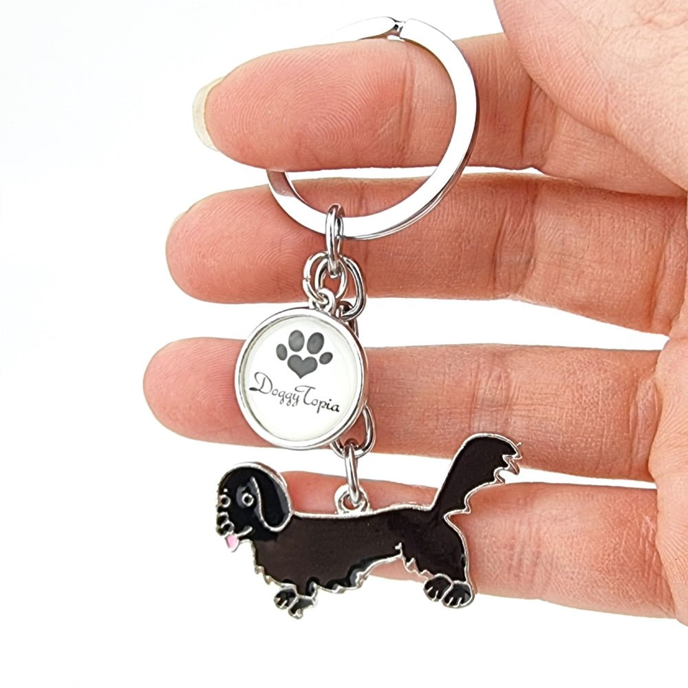 Key Ring Dachshund Long Hair - Key Rings from Sale at DoggyTopia