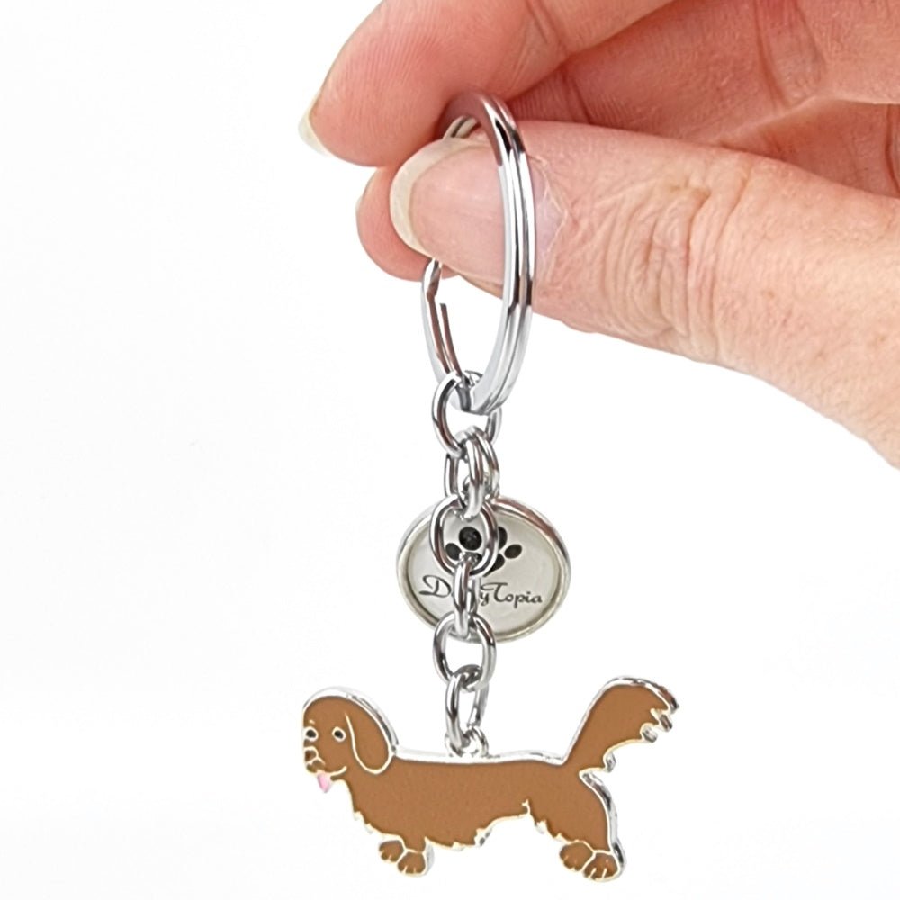 Key Ring Dachshund Long Hair - Key Rings from Sale at DoggyTopia
