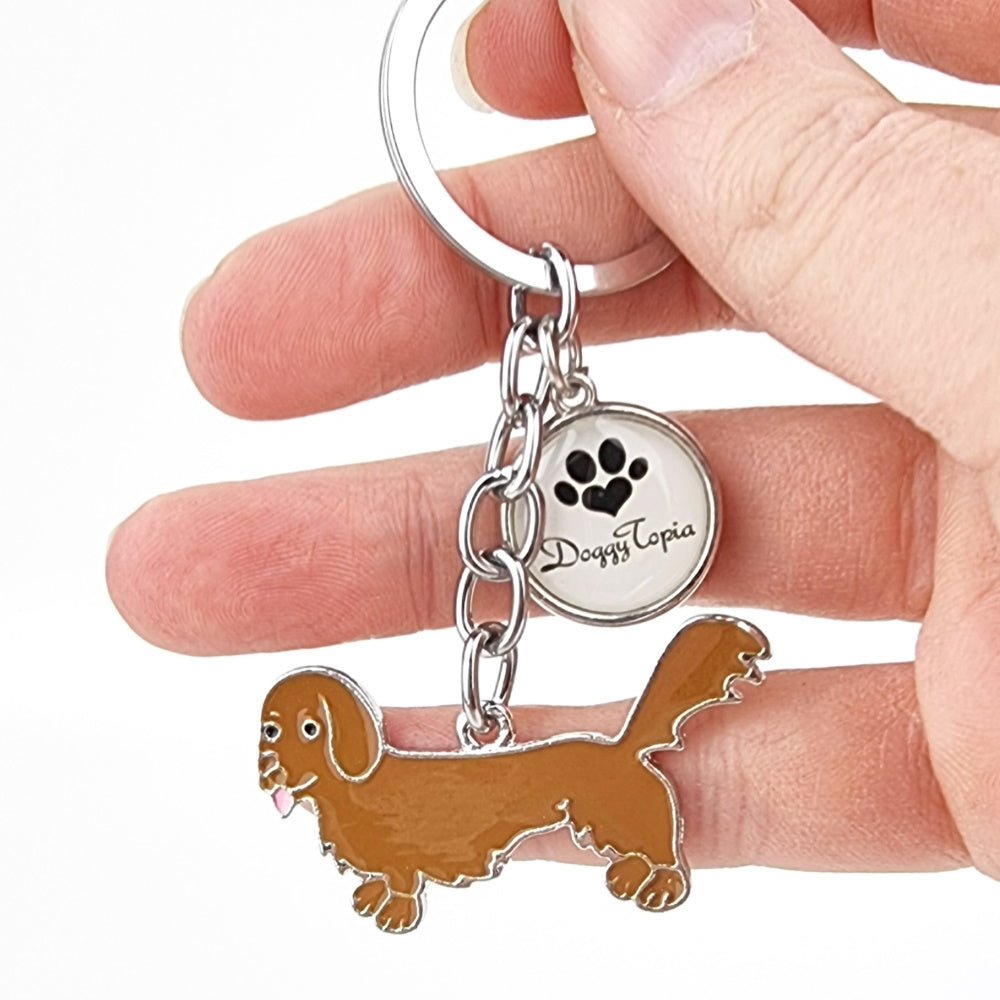 Key Ring Dachshund Long Hair - Key Rings from Sale at DoggyTopia