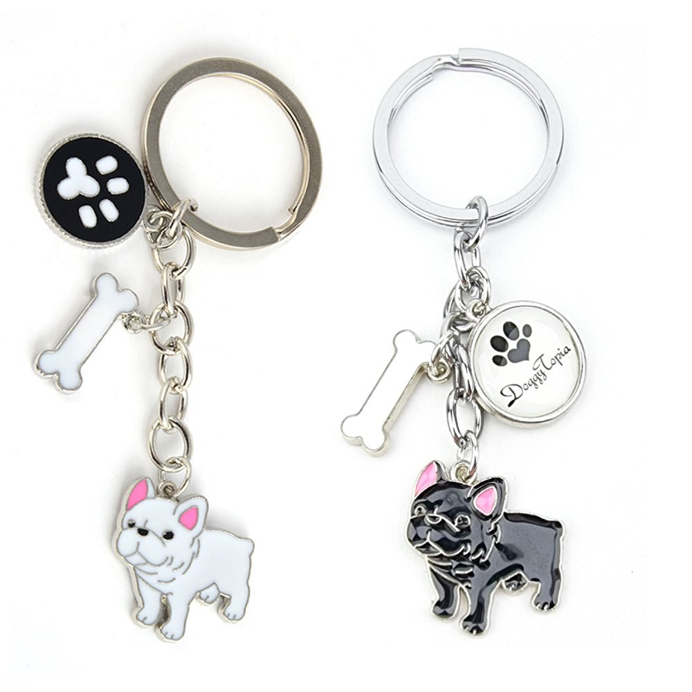 Key Ring French Bulldog - Key Rings from . at DoggyTopia