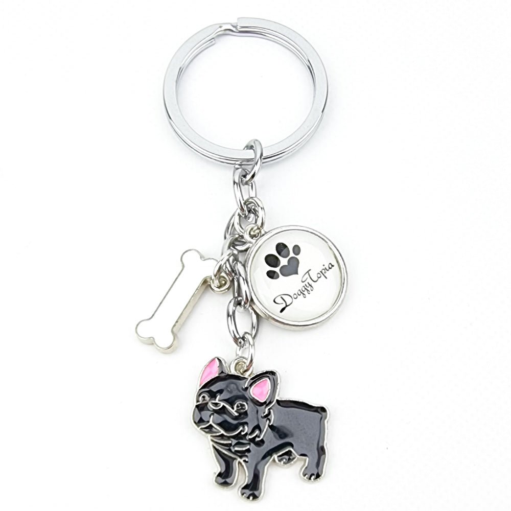 Key Ring French Bulldog - Key Rings from . at DoggyTopia