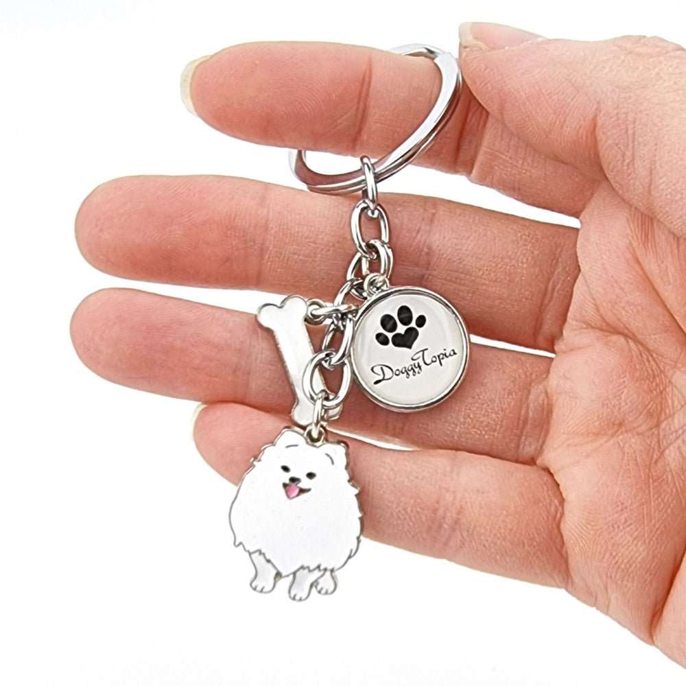Key Ring Pomeranian - Key Rings from . at DoggyTopia