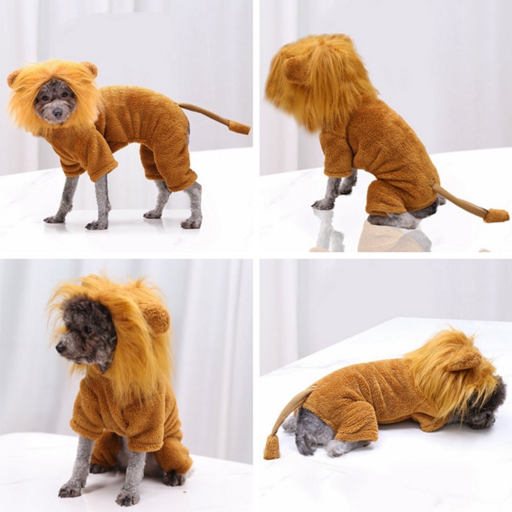 Lion Jumpsuit Dog Costume - Small / Medium Dogs - Jumpsuits from . at DoggyTopia