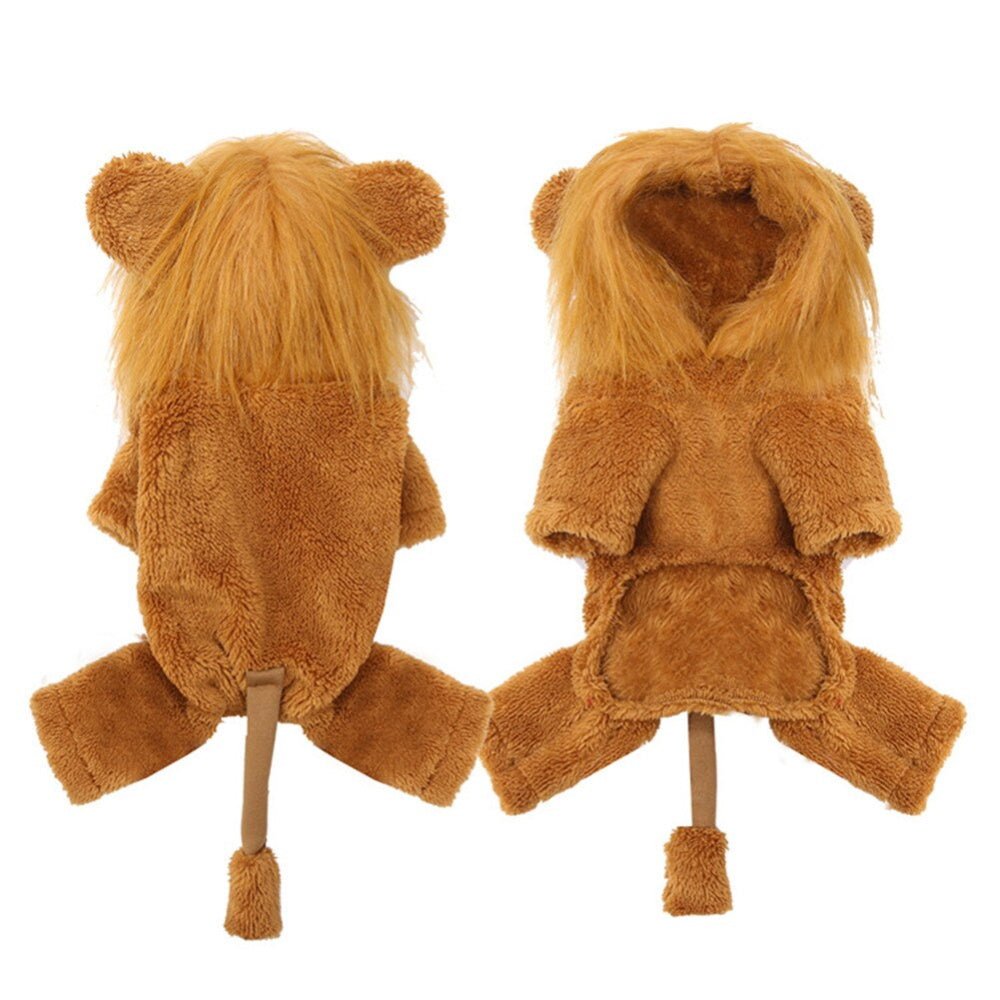 Lion Jumpsuit Dog Costume - Small / Medium Dogs - Jumpsuits from . at DoggyTopia