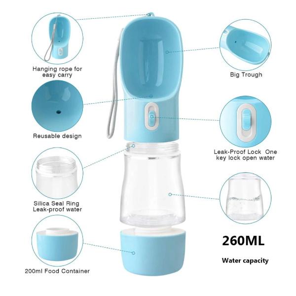 On - The - Go Water & Snack Bottle - Travel Bottles from . at DoggyTopia