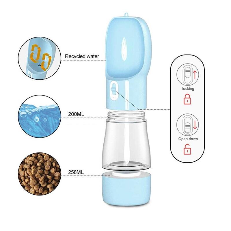 On - The - Go Water & Snack Bottle - Travel Bottles from . at DoggyTopia