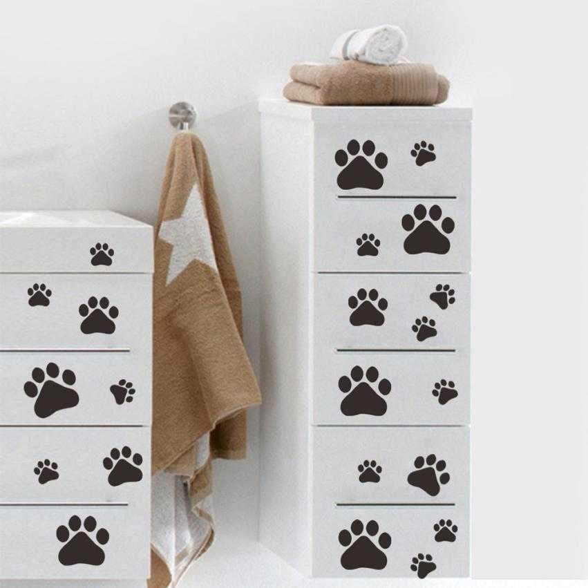 Paw Prints Vinyl Wall Decals - Decals from . at DoggyTopia