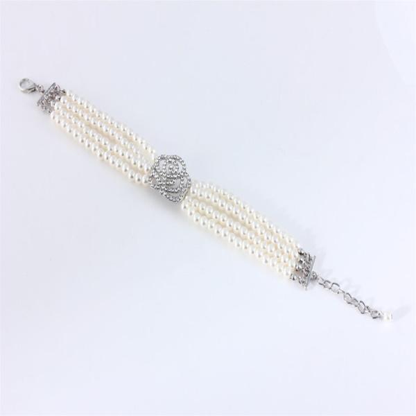 Pearl & Rose Diamante Dog Necklace - Dog Necklaces from . at DoggyTopia
