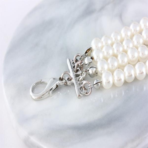 Pearl & Rose Diamante Dog Necklace - Dog Necklaces from . at DoggyTopia