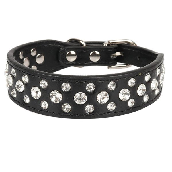 Rhinestone studded Dog Collar - Collars - Bling from . at DoggyTopia
