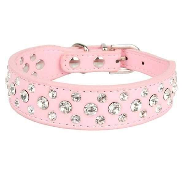Rhinestone studded Dog Collar - Collars - Bling from . at DoggyTopia
