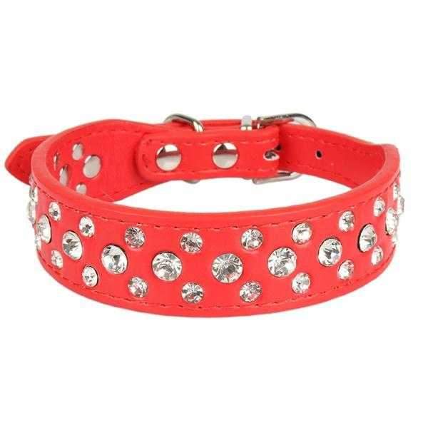 Rhinestone studded Dog Collar - Collars - Bling from . at DoggyTopia