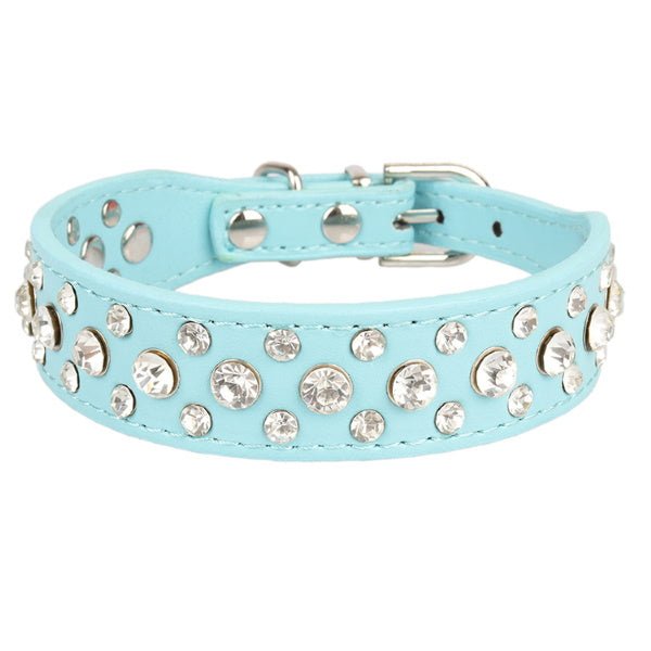 Rhinestone studded Dog Collar - Collars - Bling from . at DoggyTopia