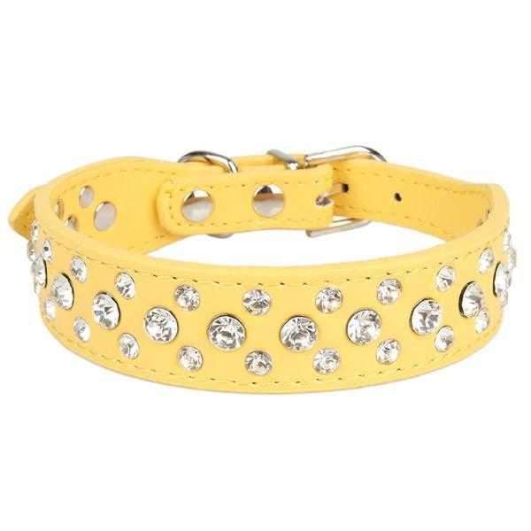 Rhinestone studded Dog Collar - Collars - Bling from . at DoggyTopia