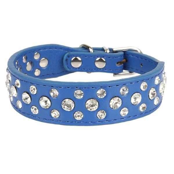 Rhinestone studded Dog Collar - Collars - Bling from . at DoggyTopia