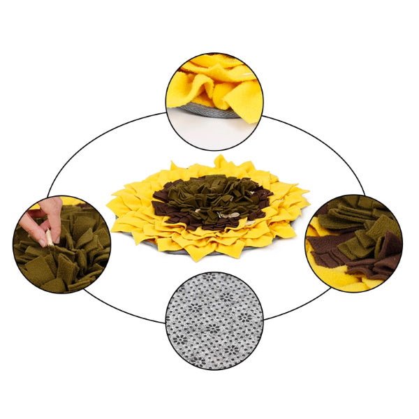 Sunflower Snuffle Mat - Snuffle Mats from . at DoggyTopia
