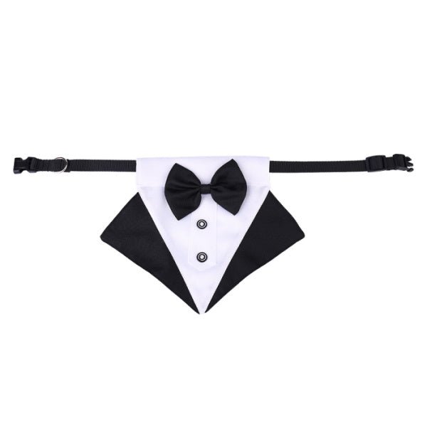 Tuxedo Dog Bandana - Black - Tuxedo Bandanas from . at DoggyTopia