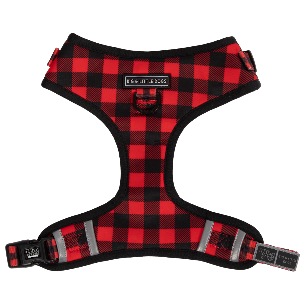 Big & Little Dogs Plaid to the Bone Adjustable Harness