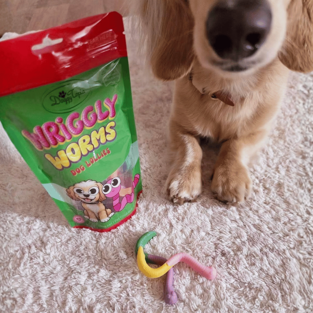 Wriggly Worms Dog Lollies