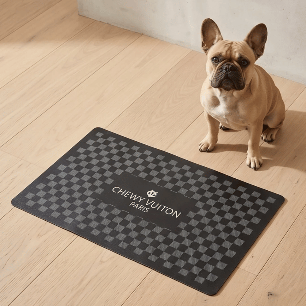 Black Checker Chewy Vuiton Placemat