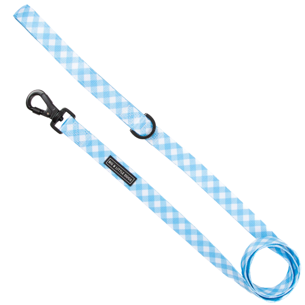 Big & Little Dogs Dog Leash - Blueberry Gingham