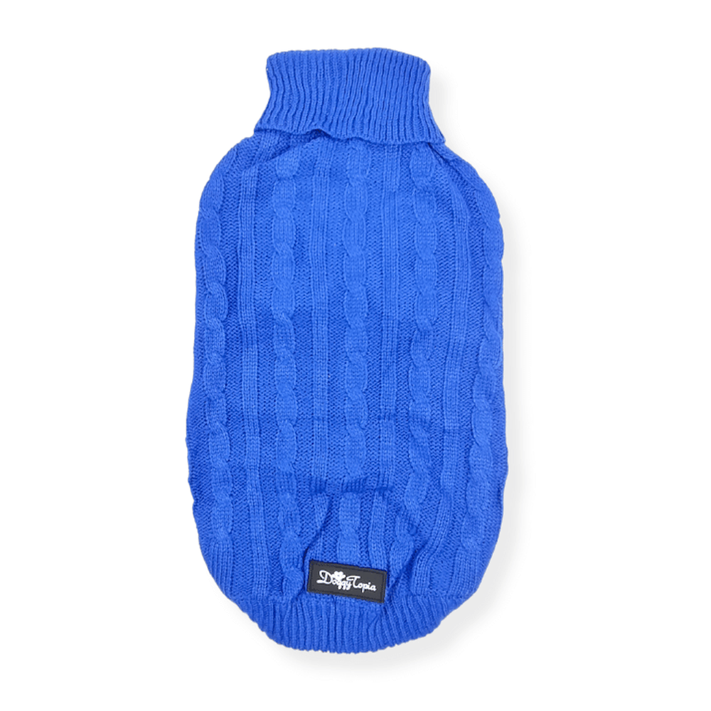 Cable Knit Jumper - Royal Blue