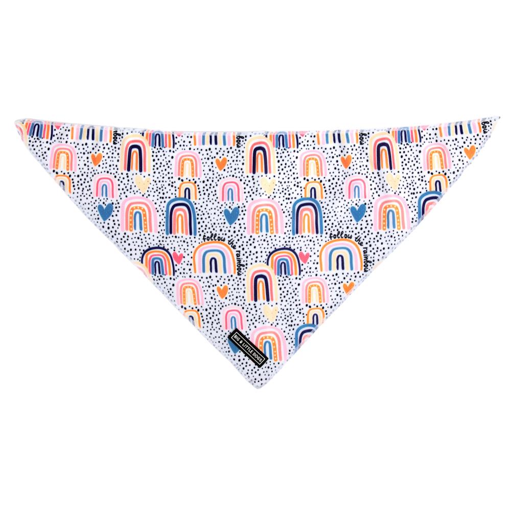 Big & Little Dogs Chasing Rainbows Bandana