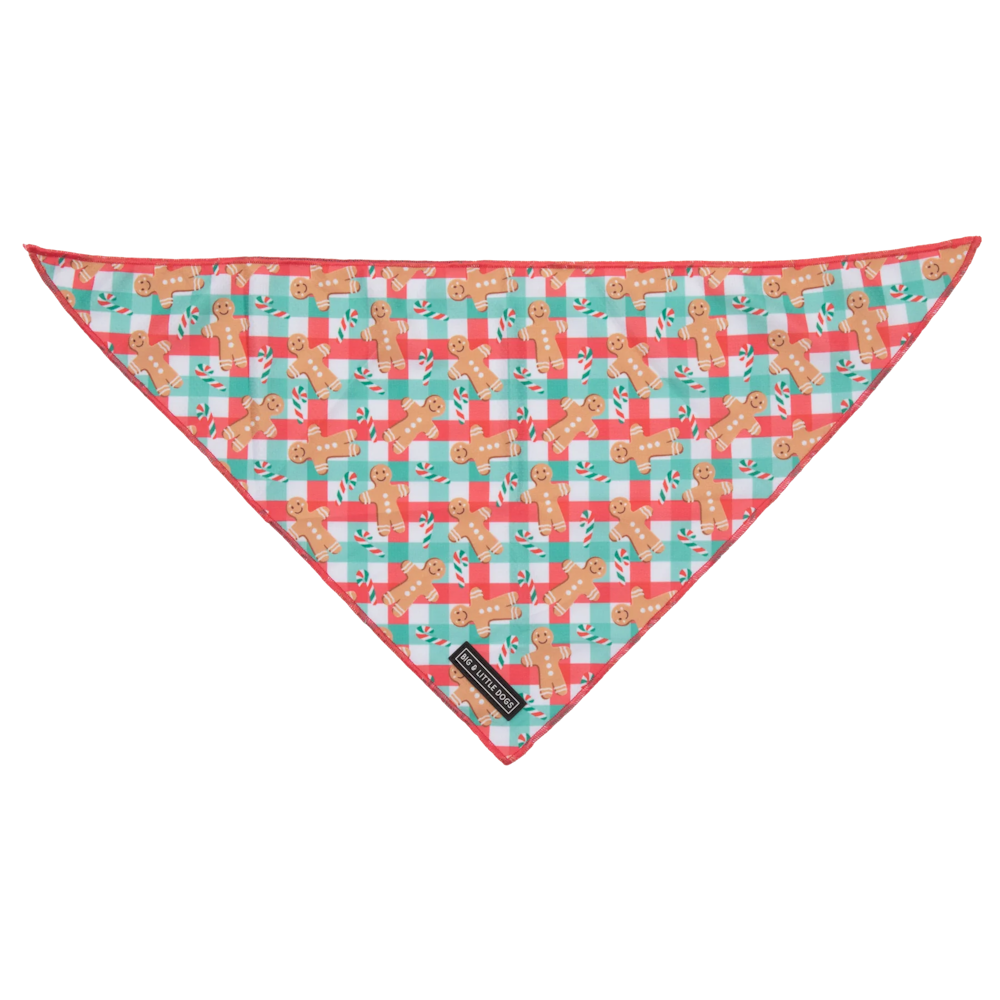 Big & Little Dogs Christmas Gingerbread Bandana