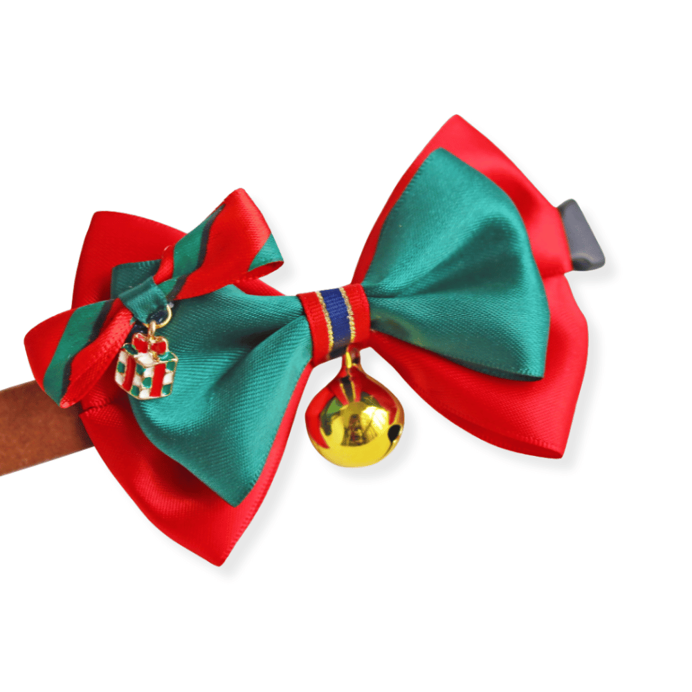 Christmas Present Bow Knot Christmas Collar
