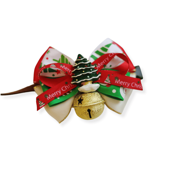 Christmas Tree Bow Knot Collar