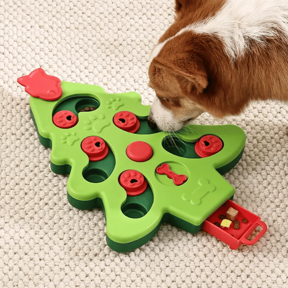 Christmas Tree Dog Puzzle