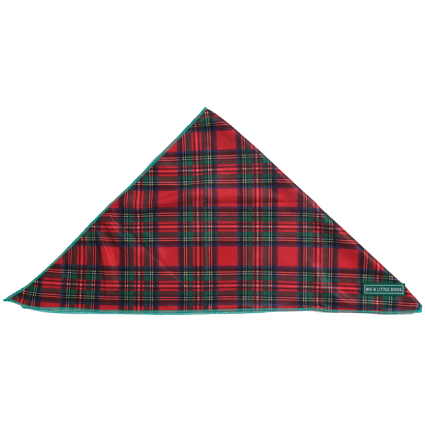 Big & Little Dogs Bandana: Festive Tartan