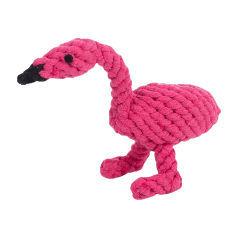 Flamingo Rope Dog Toy