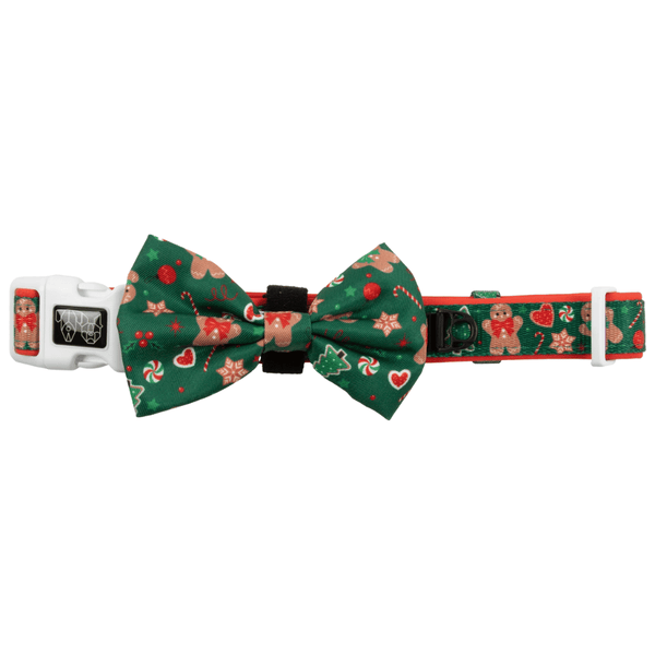 Big & Little Dogs Gingerbread Cutie Collar & Bow Tie