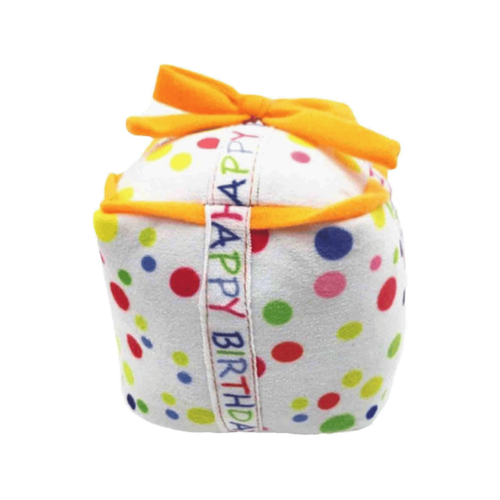 Happy Birthday Gift Box Dog Toy