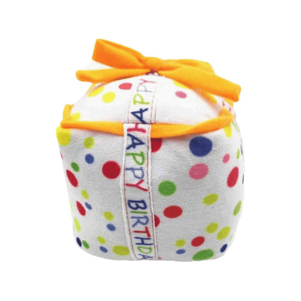 Happy Birthday Gift Box Dog Toy
