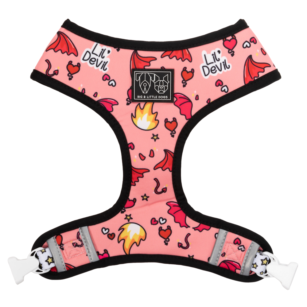 Big & Little Dogs Lil Angel vs Lil Devil Reversible Harness