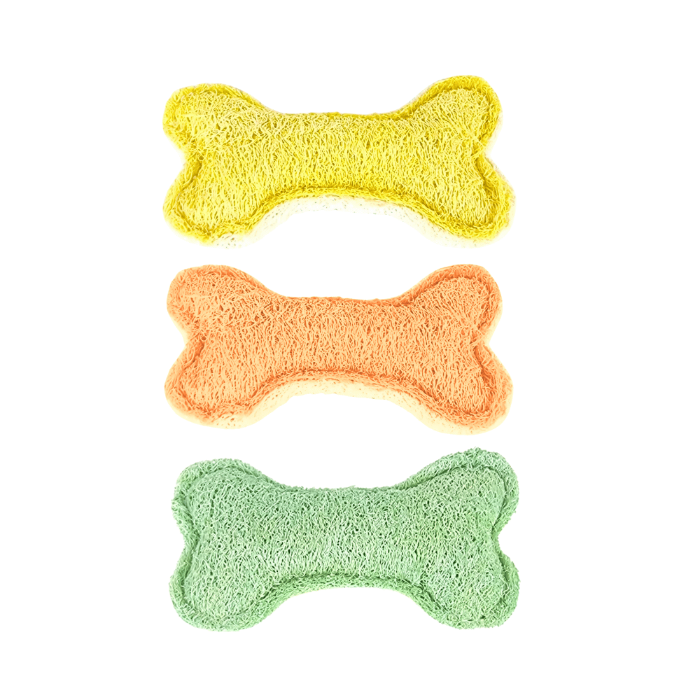 Loofah Bone Dental Toy - Small